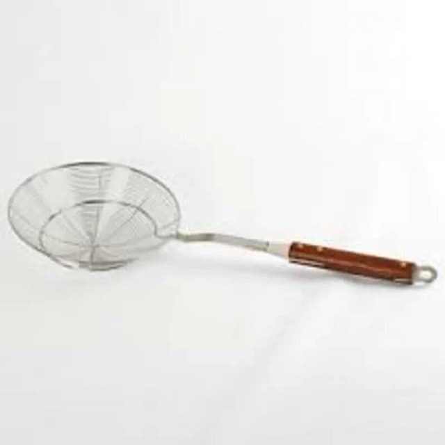 Gitco Wooden Handle Strainer Large