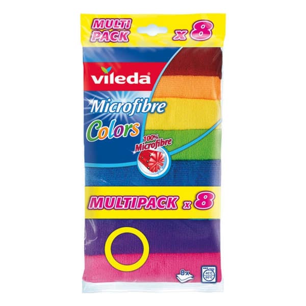 Vileda Micro Fibre Colors Apc 8 Pc