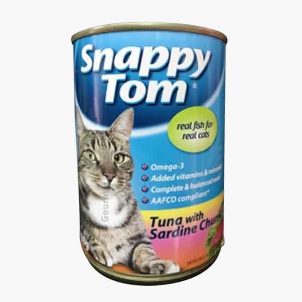 Snappy Tom Tuna + Chunk.sardine Prawn Jelly 400 g