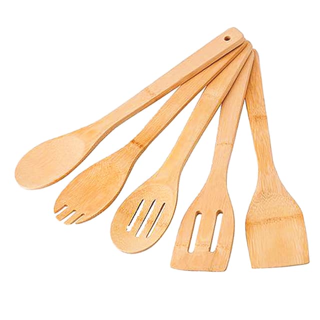 Royal Green 5 Pc Wooden Cutlery Set Rgwc-01 Res 3088