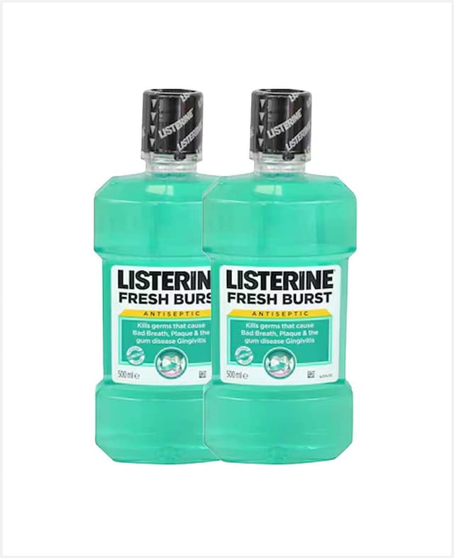 Listerine Antiseptic Mouthwash Freshburst 2x500ml @20%off
