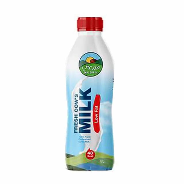 Mazzraty Fresh Milk Low Fat 1ltr