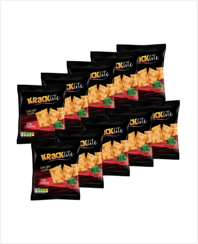 Kracklite Toasted Chips Chili Pepper 10x26gm Promo