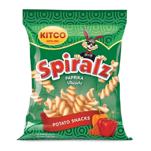 Kitco Spiralz Paprika Potato Snack 15gm