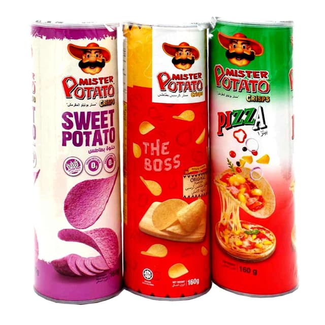 Mister Potato Crisps Original Flavour 3sx160gm Promo