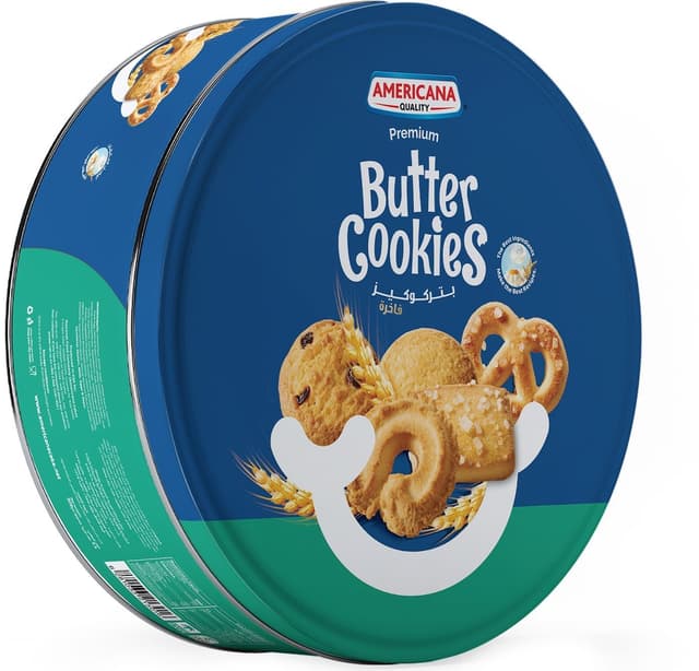 أمريكانا بسكويت زبدة علبة زرقاء, 454g