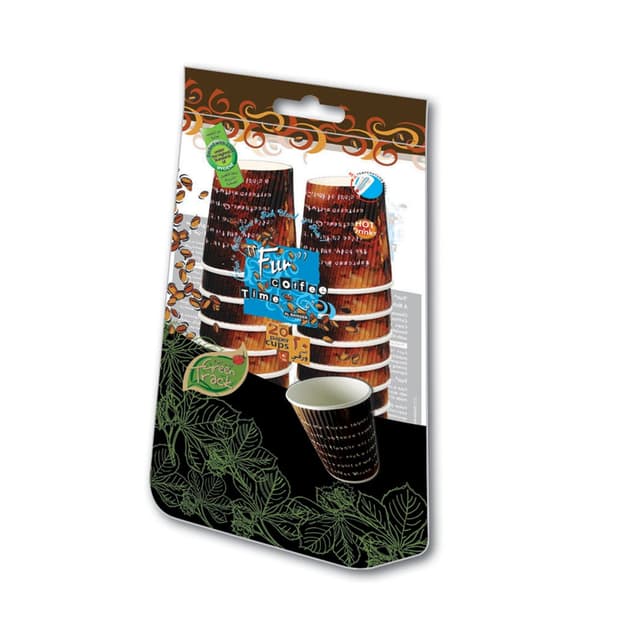 Fun Coffee Time Ruffles Insulated Paper Cup
