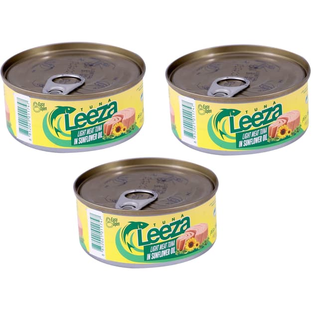 Leeza Light Meat Tuna In Sun Flower Oil 160 G X 3 Pcs