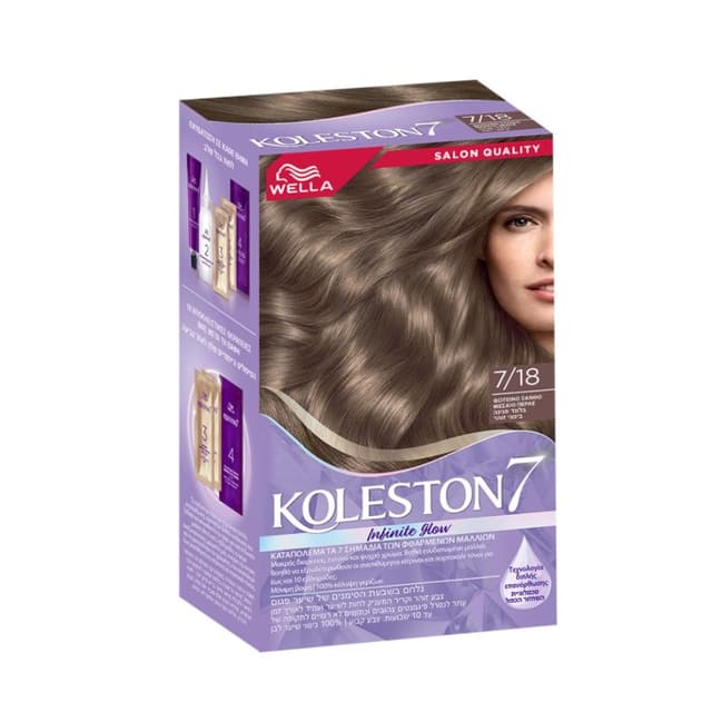 Wella Koleston 7/18 Illuminated Medium Pearl Blonde Hair Color Kit
