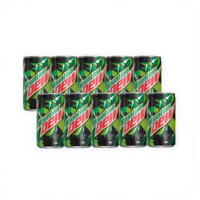 Mountain Dew Soft Drink Can, 10x150ml
