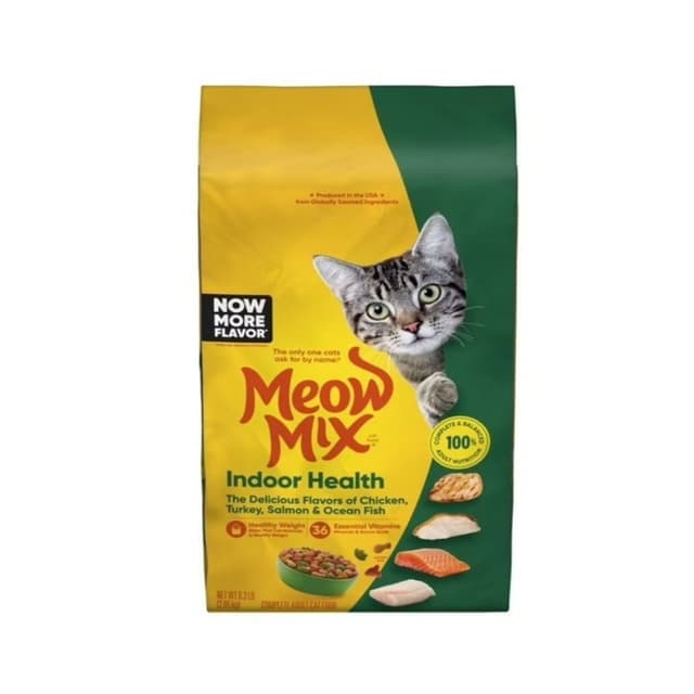 Meow Mix Indoor Health Cat Food Bag, 2.86kg