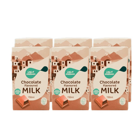 Mazoon Uht Milk Chocolate Flavour, 150ml x 6Pcs
