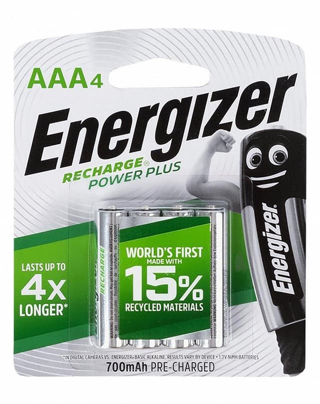 Energizer Rechargeable Batteries 4 pcs Universal AAA