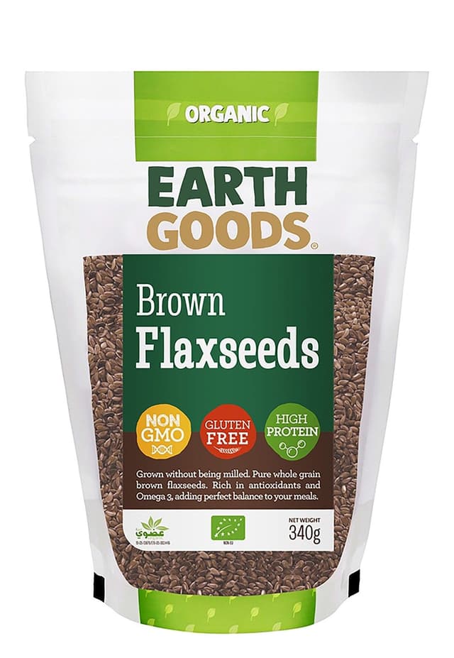 Earth Goods Organic Brown Flaxseeds 340g