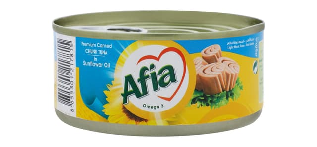 أفيا لايت ميت تونا تشانك إن صن فلاور أويل، 160g