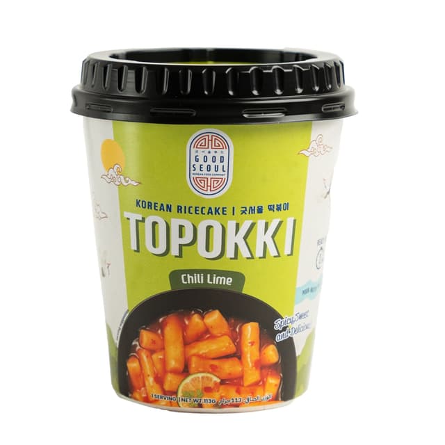 Good Seoul Topokki Chili Lime Korean Ricecake Cup, 113g