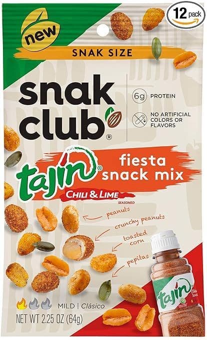 Snak Club Tajin Chili & Lime Fiesta Snack Mix, 64g