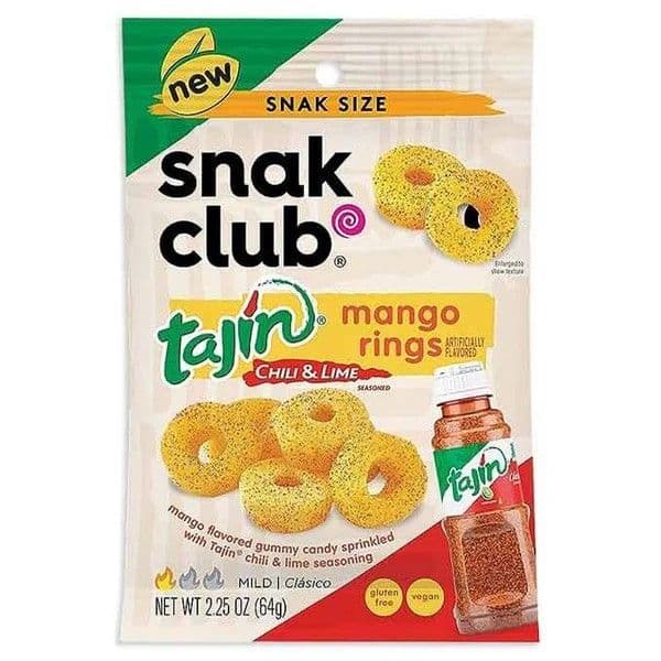 Snak Club Mango Rings Tajin, 64g