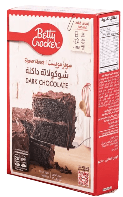 Betty Dark Chocolate Crocker Cake Mix, 500g