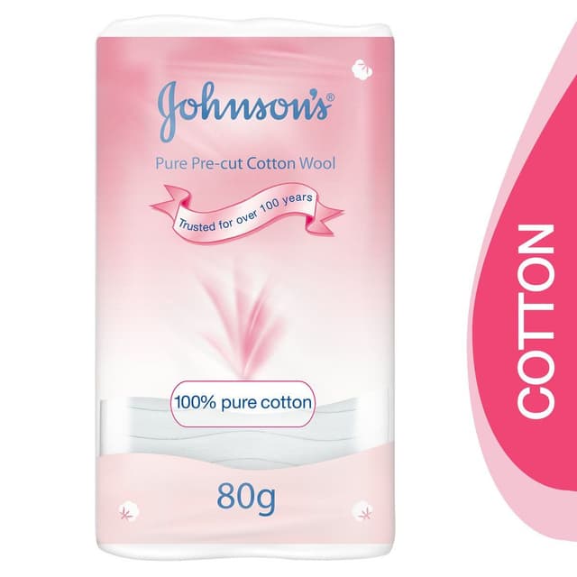Johnson's Wool Baby Cotton, 80g