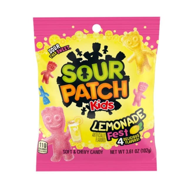 Sour Patch Kids Lemonade Fest Chewy Candy, 102g