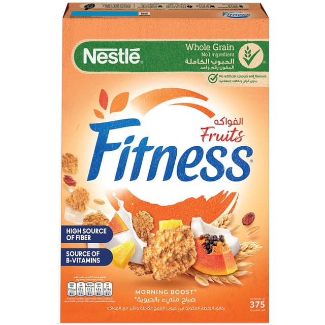 Fitness Wholegrain Cereal with Fruits & Oats, 375g
