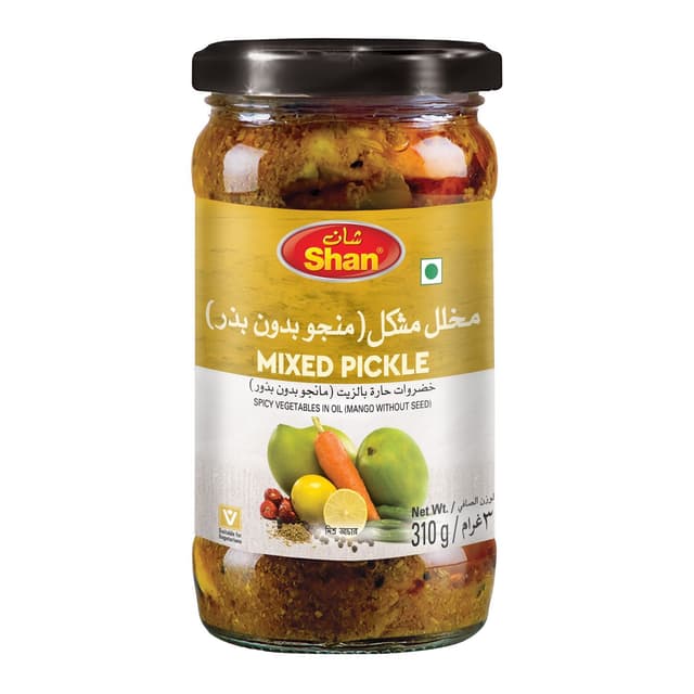 Shan Mixed Pickle Glass Jar, 300g