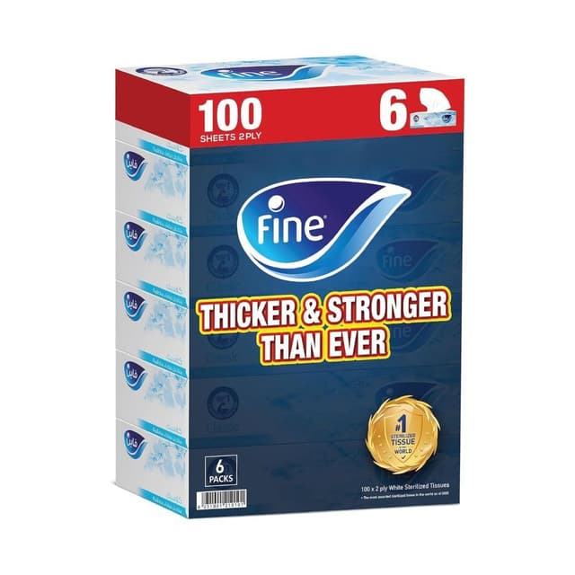 Fine Classic Facial Tissues 2 Ply