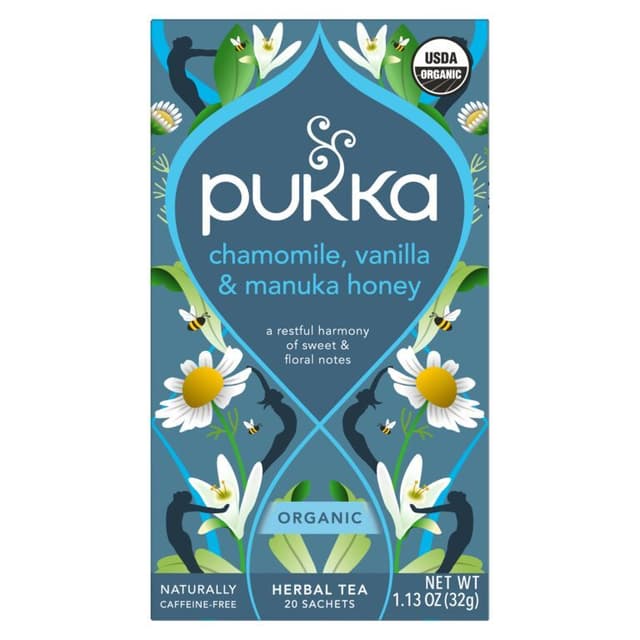 Pukka Organic Tea with Chamomile, Vanilla & Manuka Honey, 20 Pieces