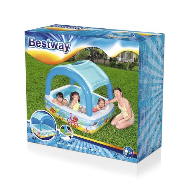 Bestway Canopy Play Portable Swimming Pool, 140X140X114cm