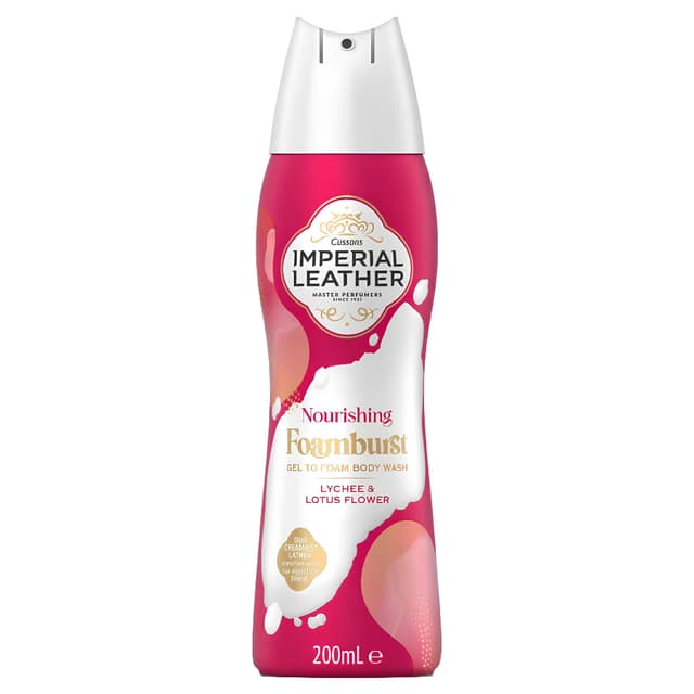 Imperial Leather Foamburst Lychee & Lotus Flower Body Wash, 200ml