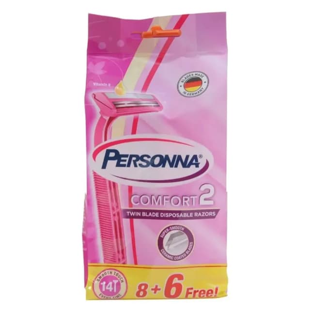 Persona Lady Comfort Razors, 8+6 pcs