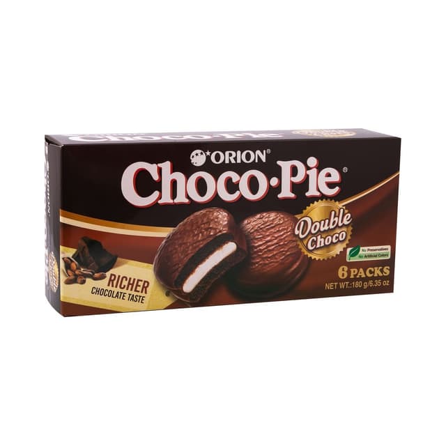 Orion Chocopie Double Choco 180 g x 6 Pcs