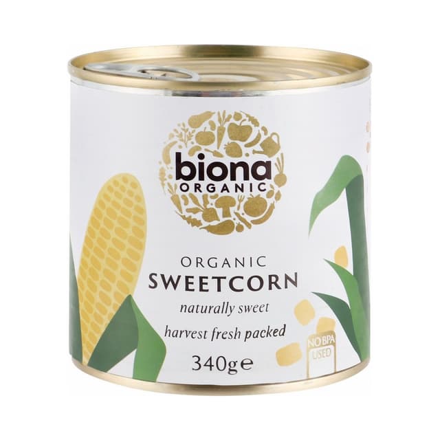 Biona Organic Sweetcorn, 340g