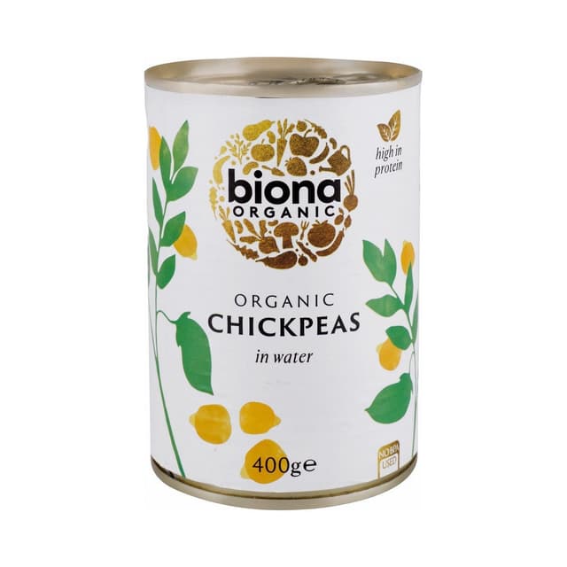 Biona Organic Chickpeas In Water, 400g