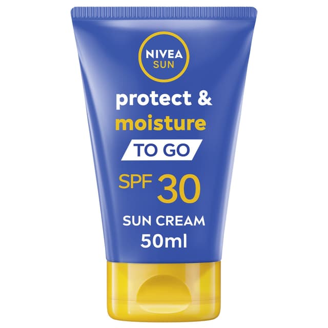 Nivea Sun SPF 30 Protect & Moisture To Go Sunscreen, 50ml