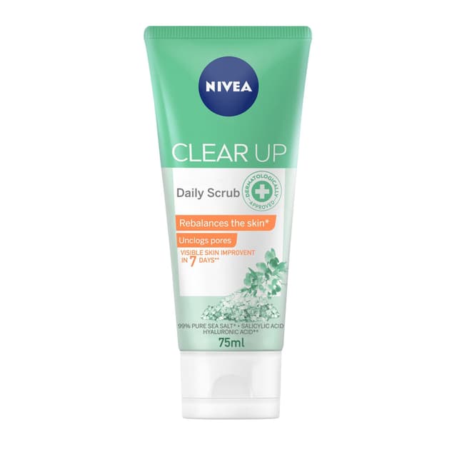 Nivea Daily Clear Up Face Scrub, 75ml
