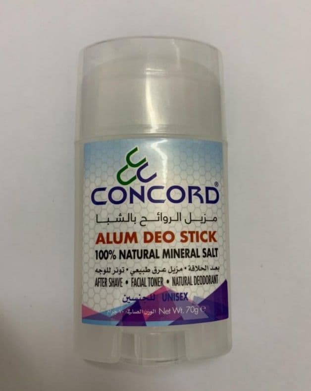 Concord Alum Deodorant, 70g