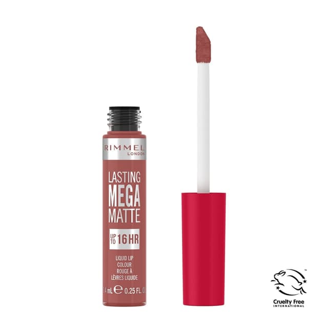 Rimmel Lasting Mega 16H Matte Liquid Lip Color Pink Blink 200, 1 Piece