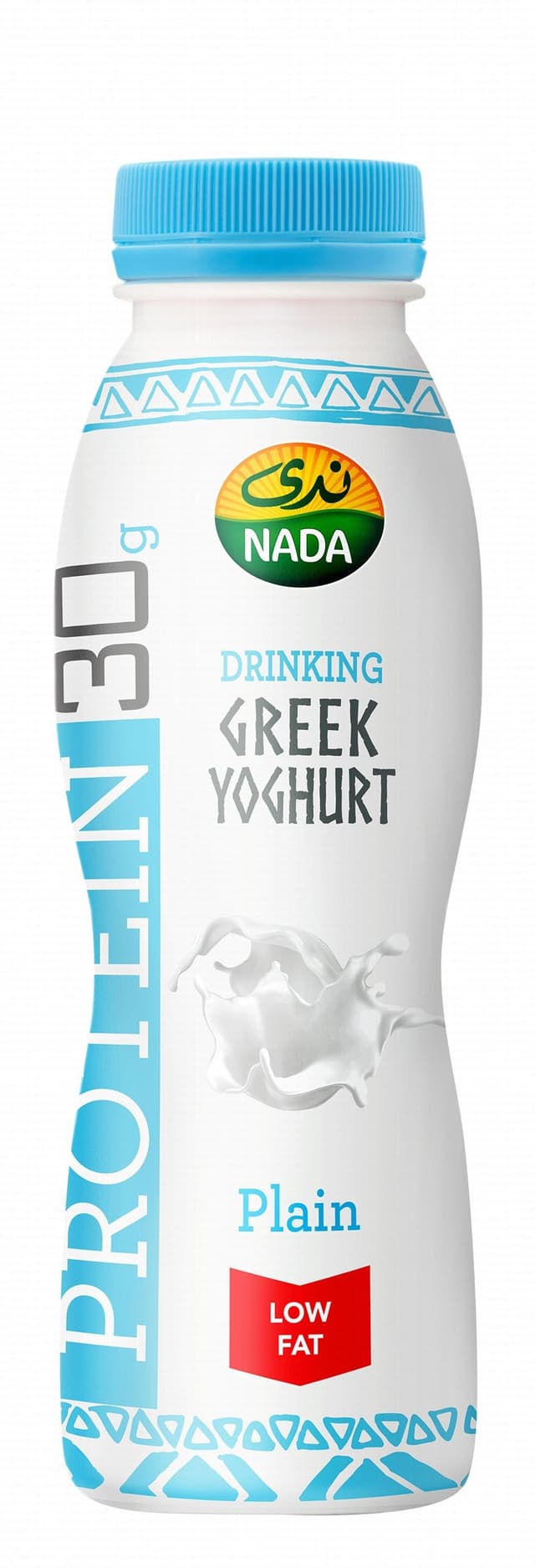 Nada Low Fat 30g Protein Plain Greek Yogurt Drink, 330ml