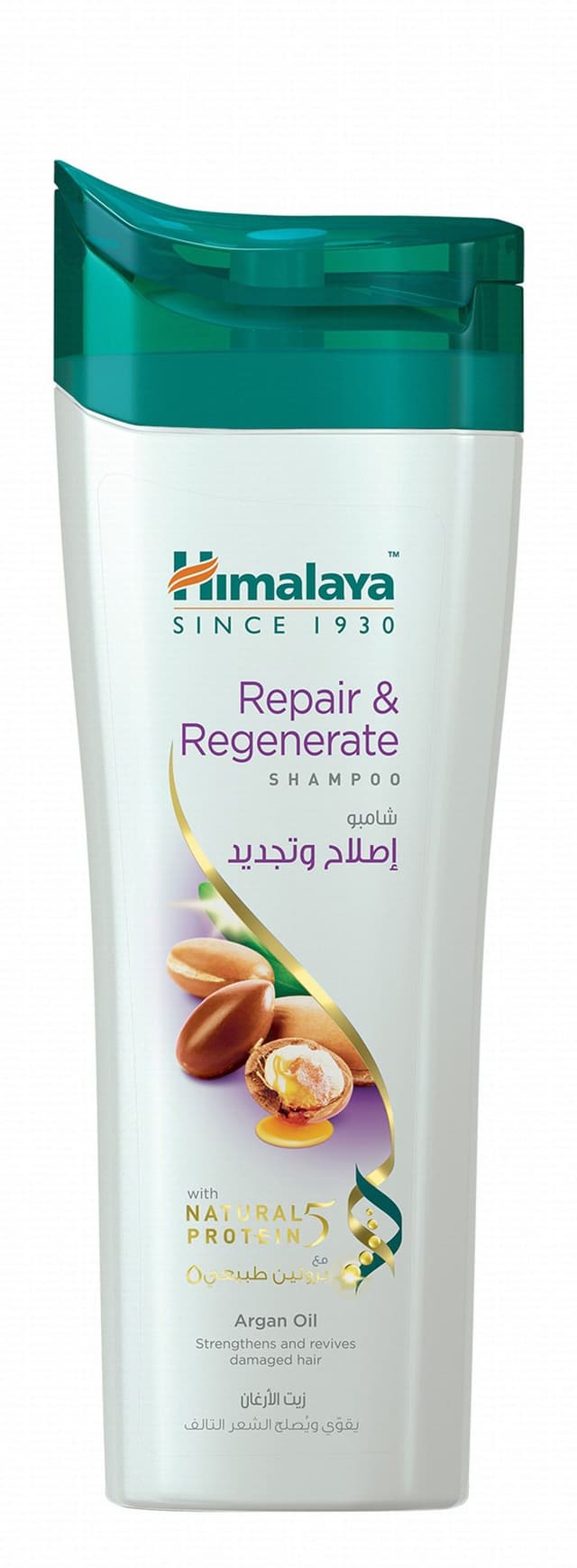 Himalaya Repair & Regenerate Protein Shampoo with Argan Oil for Strengthening & Reviving Damaged Hair, 200ml