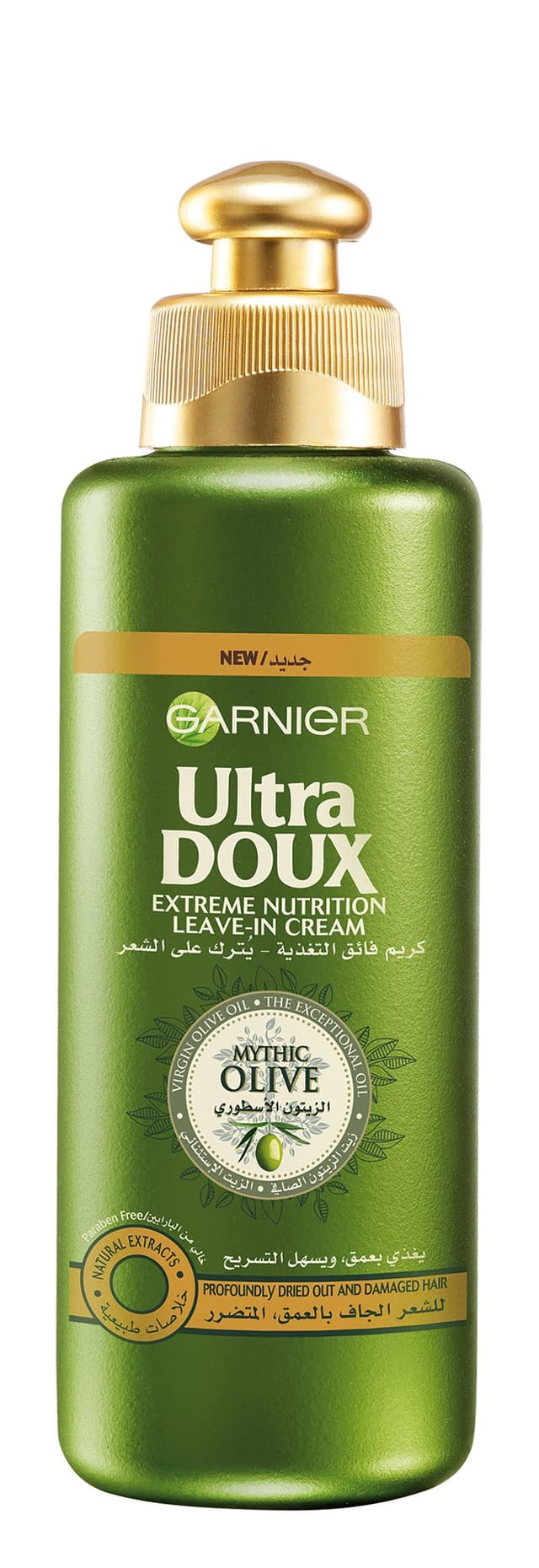 Garnier Ultra Doux Extreme Nutrition Leave-In Cream with Mythic Olive Oil for Dry & Damaged Hair