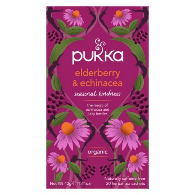 Pukka Elderberry And Echinacea Tea 20's 250G