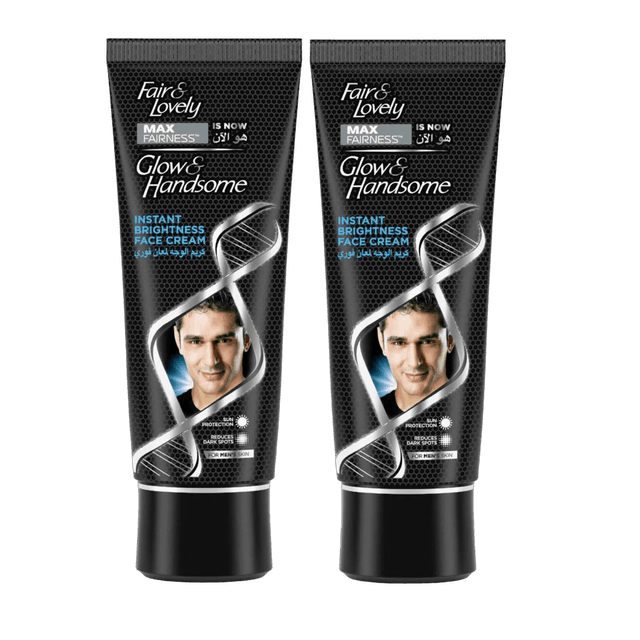 Glow & Handsome Instant Brightness Face Cream, 2x100g