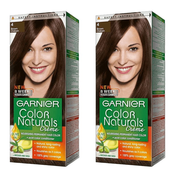 Garnier Color Naturals Hair Color - 4 Brown, 2 Pieces