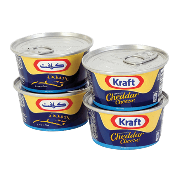 Kraft Low Fat Canned Cheddar Cheese, 4x100g