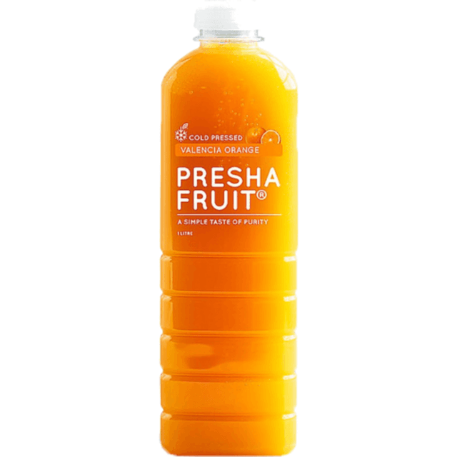 Presha Fruit Cold Pressed Valencia Orange Drink, 1 L