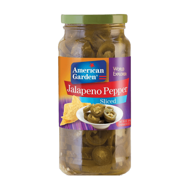 American Garden Sliced Jalapeno Peppers, 454g