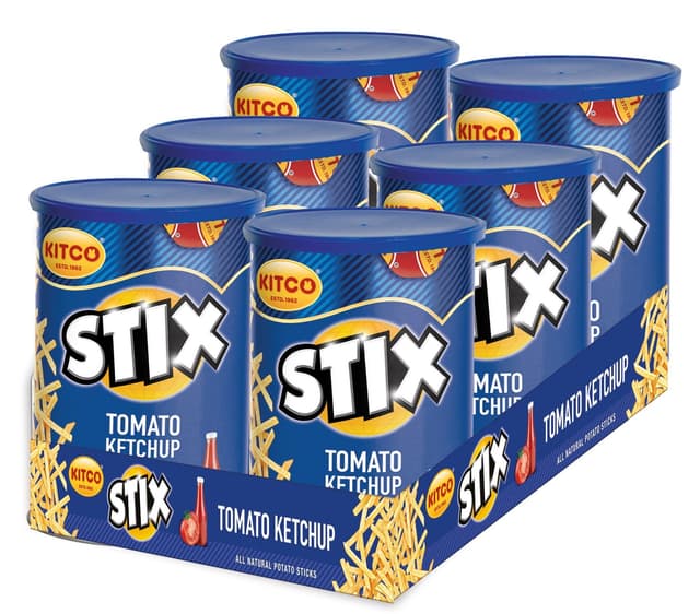 Kitco Stix Tomato Ketchup Potato Sticks, 6x40g
