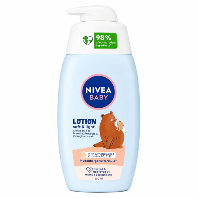 Nivea Soft & Light Baby Lotion, 500ml